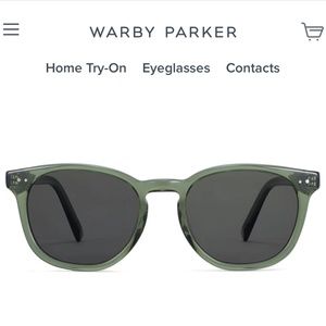 Warby Parker Toddy Sunglasses Seaweed Crystal